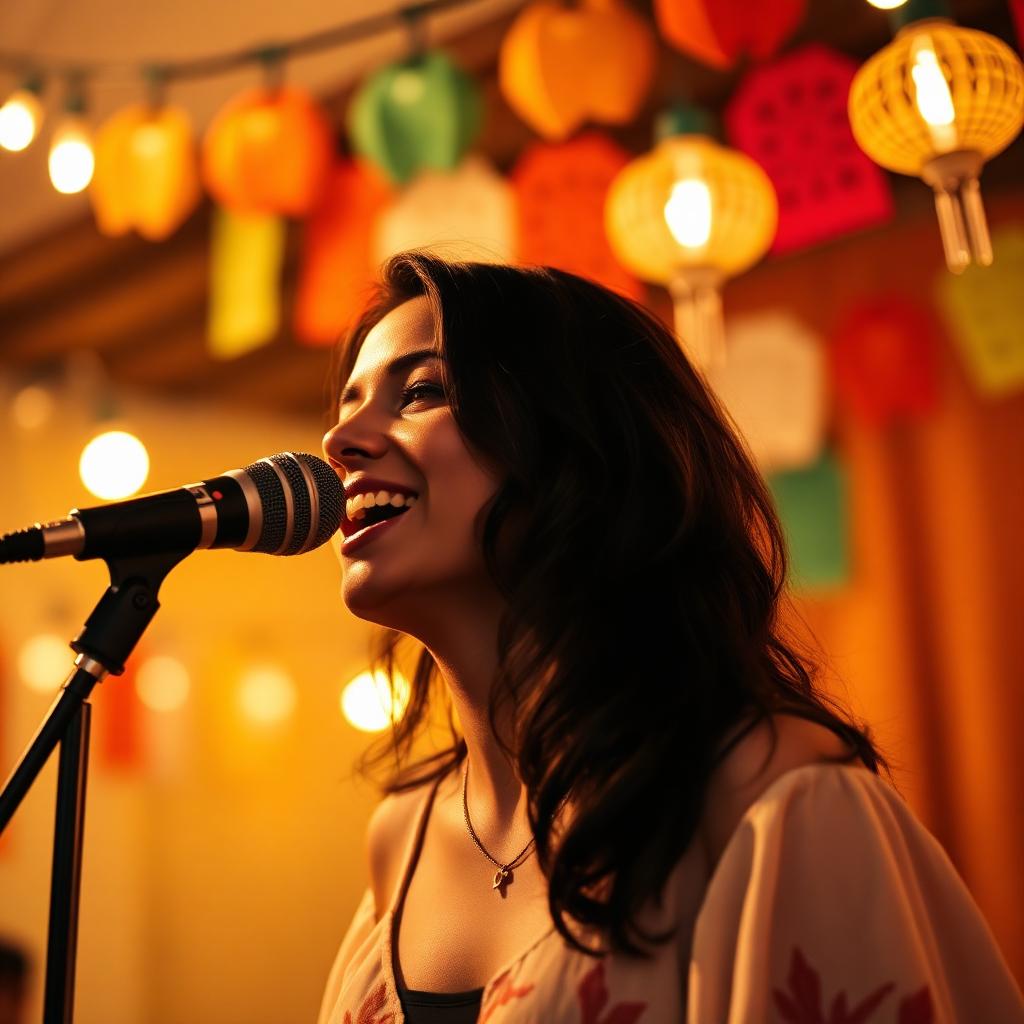 Noche de karaoke latina